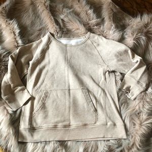 J. Crew vintage style cream fleece